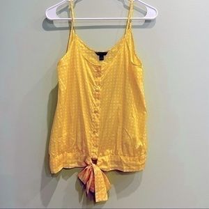 Banana Republic top spaghetti strapped yellow tank top size XS women’s cami